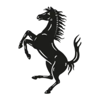 Ferrari Logo - black